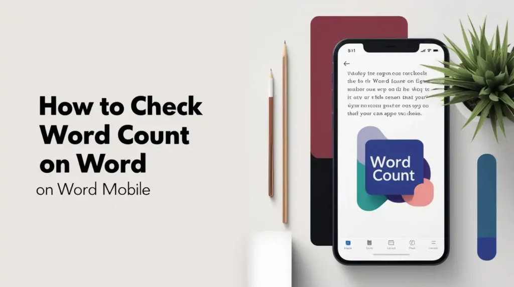 Check Word Count on Word Mobile