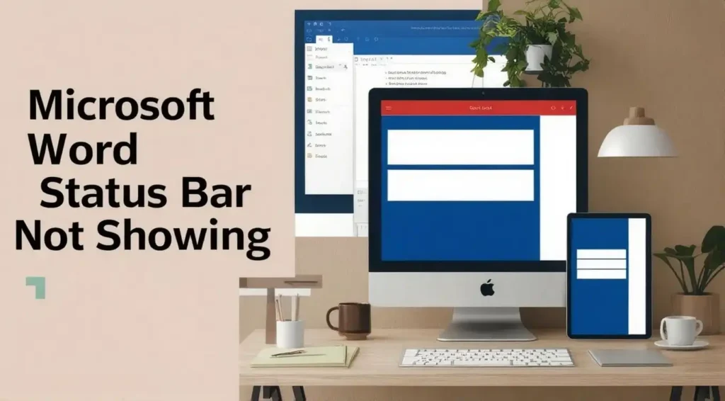 Microsoft Word Status Bar Not Showing